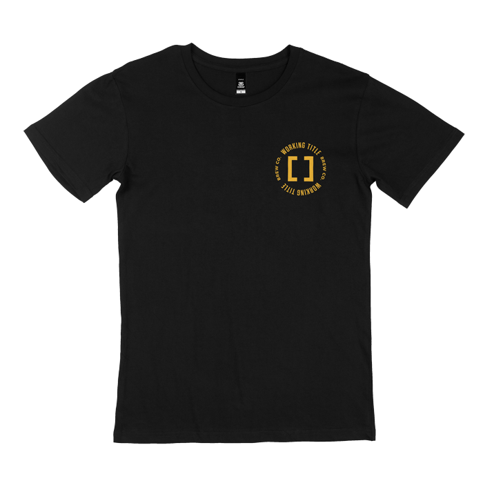 Black/Yellow Logo Tee