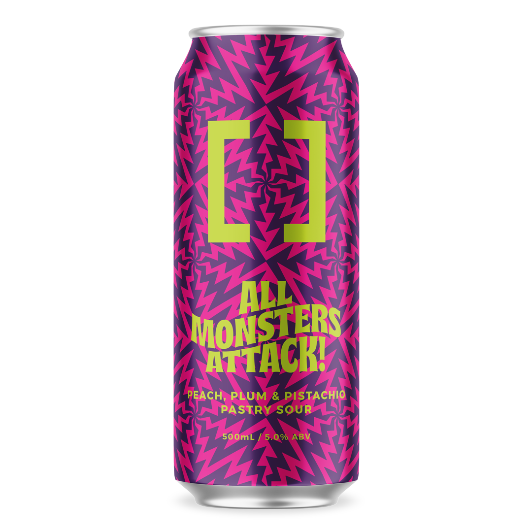 All Monsters Attack! - Peach, Plum & Pistachio Pastry Sour