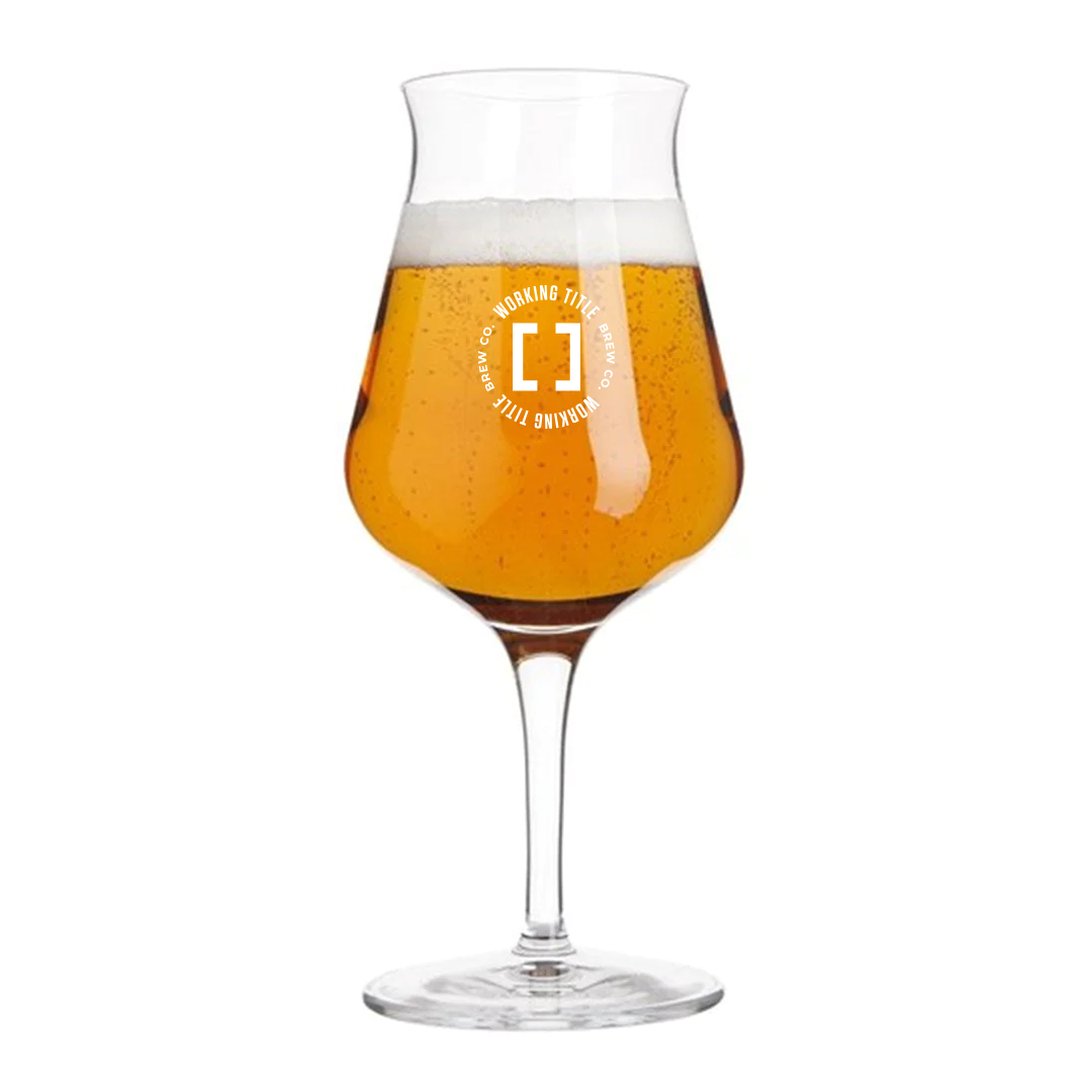 Birrateque Beer Tester Logo Glass